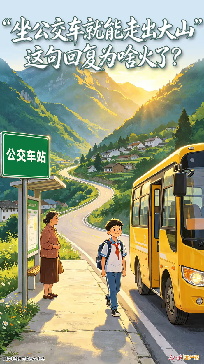 “坐公交车就能走出大山”，这句回复为啥火了？